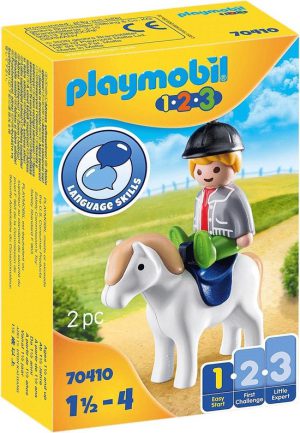 PLAYMOBIL 1.2.3 Jongen met pony - 70410