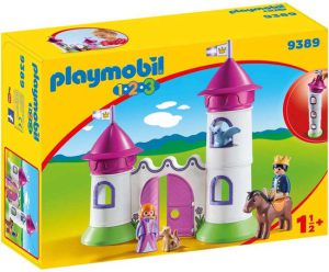 PLAYMOBIL 1.2.3 Kasteelpoort met koningskoppel - 9389