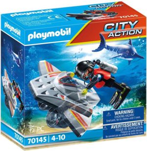 PLAYMOBIL City Action Redding op zee: duikscooter in de reddingsmissie - 70145