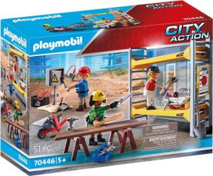 PLAYMOBIL City Action Stelling met werklieden - 70446