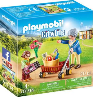 PLAYMOBIL City Life Oma met rollator - 70194