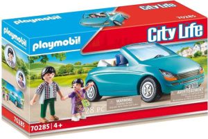 PLAYMOBIL City Life Papa met dochter en cabrio - 70285