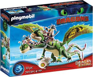 PLAYMOBIL Dragons Dragon Racing: Schorrie & Morrie met Burp & Braak - 70730