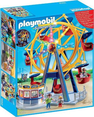 PLAYMOBIL Kermis Groot draairad met kleurrijke verlichting - 5552