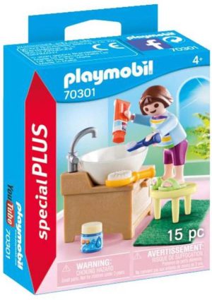 PLAYMOBIL Special Plus Kindje aan wastafel - 70301