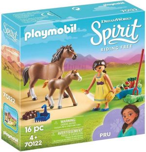 PLAYMOBIL Spirit Pru met paard en veulen - 70122