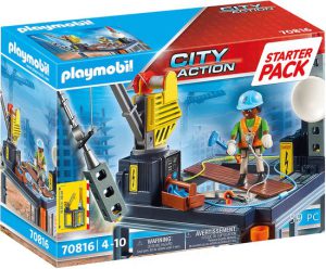 PLAYMOBIL Starterpack City Action Bouwplaats met lier - 70816